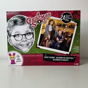A Christmas Story Advent Calendar 25 Pieces Ralphie Movie Pop-Up NIB BOX FLAW‎